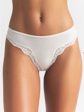 Women’s Skins cheeky Tanga Bikini Brief - White